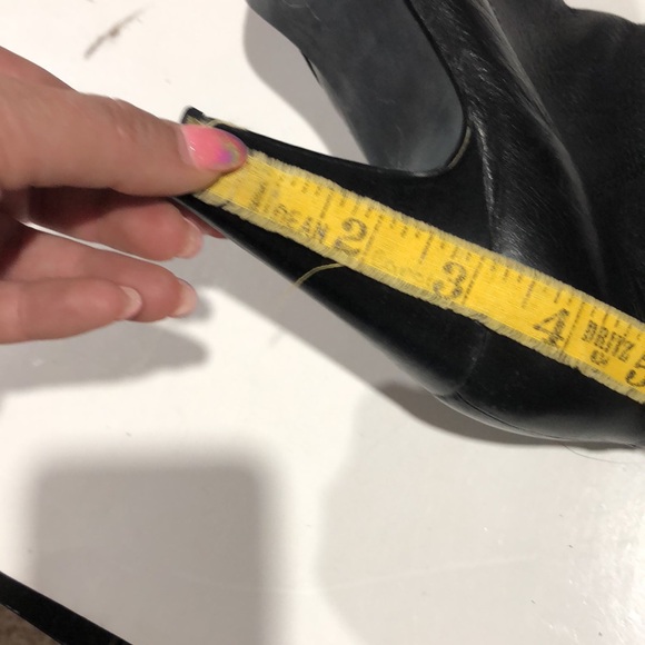 Icora black leather tall boots size 8 - Picture 7 of 8